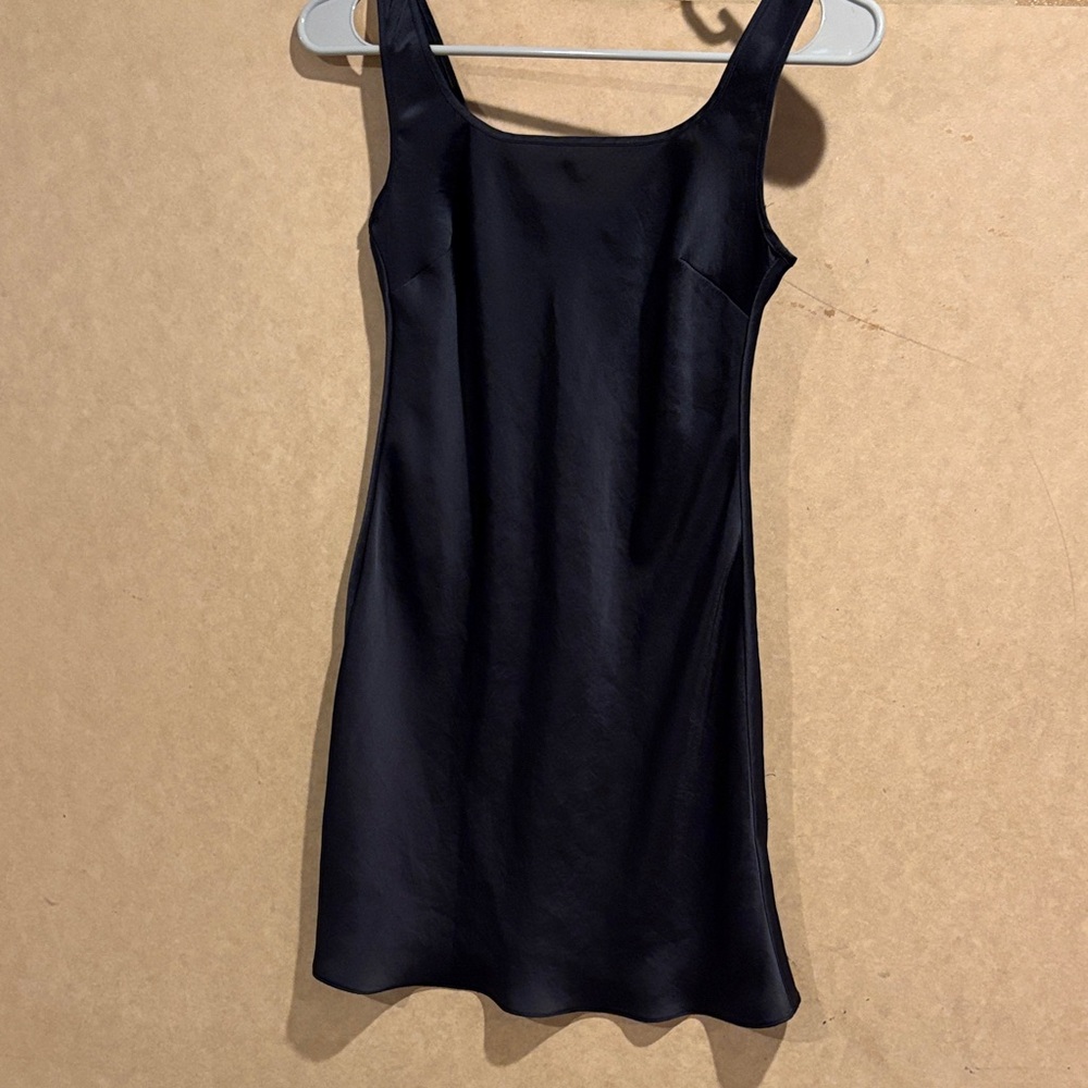 Wilfred Sleek Black Mini Dress
